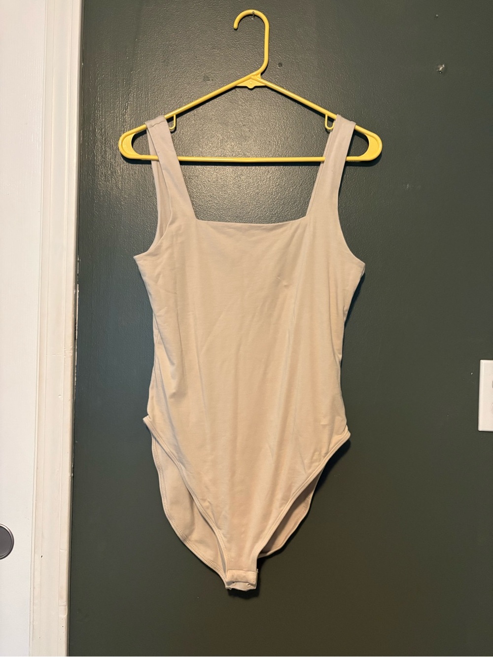 Old Navy Beige Square Neck Bodysuit Size Medium